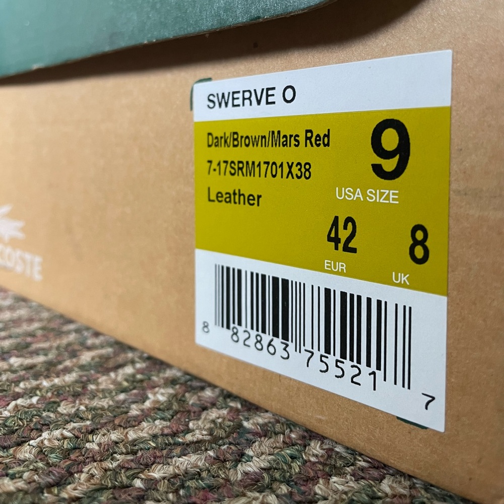 Vintage 2009 Lacoste Swerve O Low-Profile Sneaker Ostrich - Picture 7 of 9